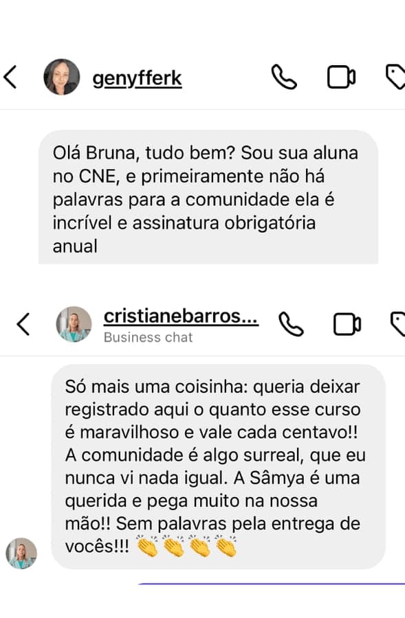 Depoimento real de membro da Comunidade CNE